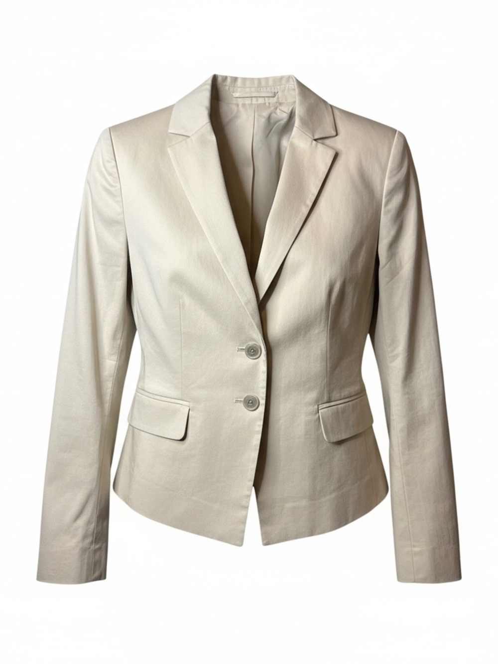 Ann Taylor Cream Single-Breasted Women's Blazer